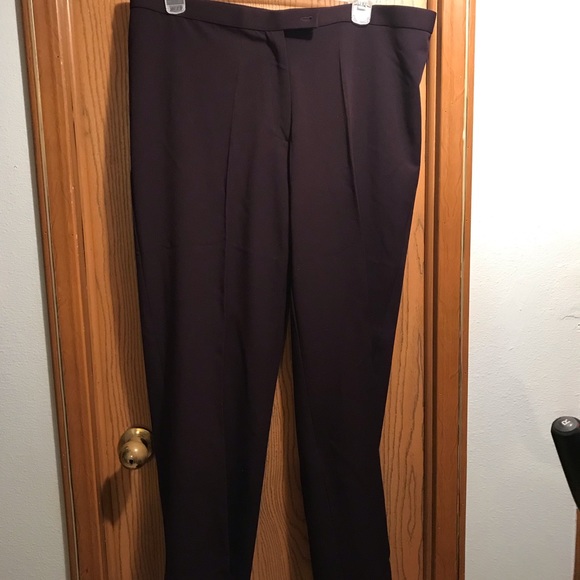 Madison Ave plus size PLUM colored business pants